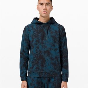Lululemon Men City Sweat Pullover Hoodie Blue Tie Dye ABCN